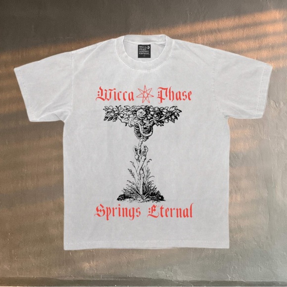 Wicca Phase Springs Eternal x GOTHBOICLIQUE Skeleton Tree Tee white small GBC - Picture 1 of 9